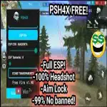 Get PSH4X Injector APK free download. Boost aim, unlock features, and enjoy