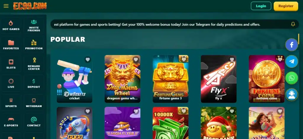 EC 99 Game APK 2026 dashboard showing earning rewards, bonus system, and mobile game interface in Pakistan