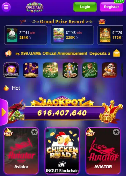 X99 Game app features preview with easy navigation and quick loading speed