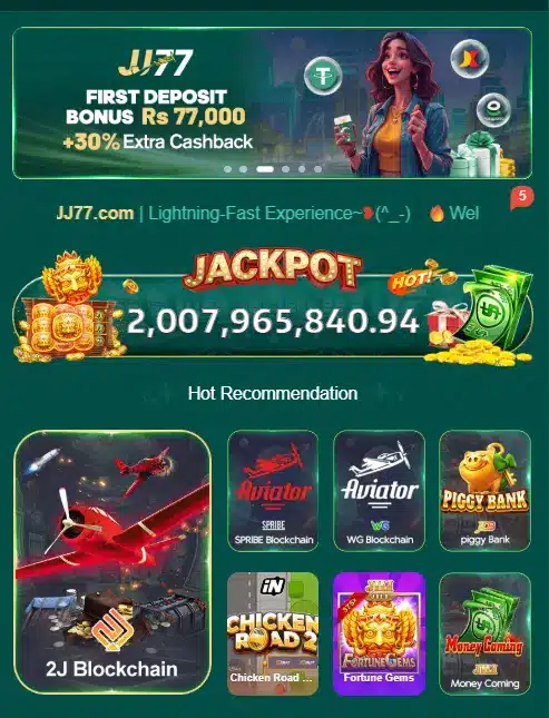 JJ77 Game download APK with JazzCash payment support