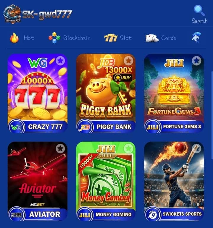 SK GWD777 Game APK download latest version App for Android 2026