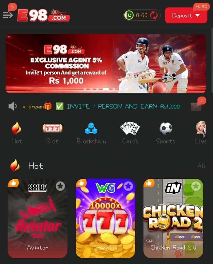 E98 Game APK download latest version for Android mobile