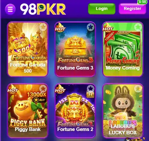 How to register on 98PKR Game step by step guide for Pakistani users