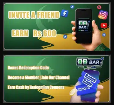 92Bar Game APK interface showing earning dashboard, game categories, and reward system on Android