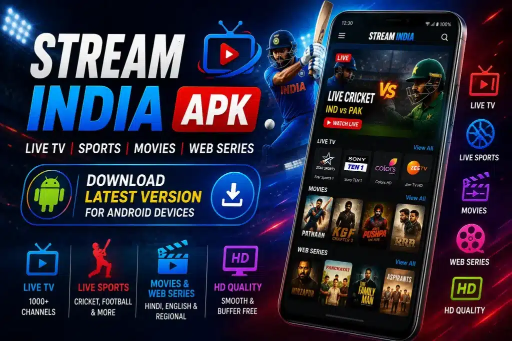 Stream India APK Download Fast Live Cricket